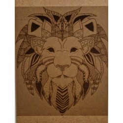 Gravure : un lion