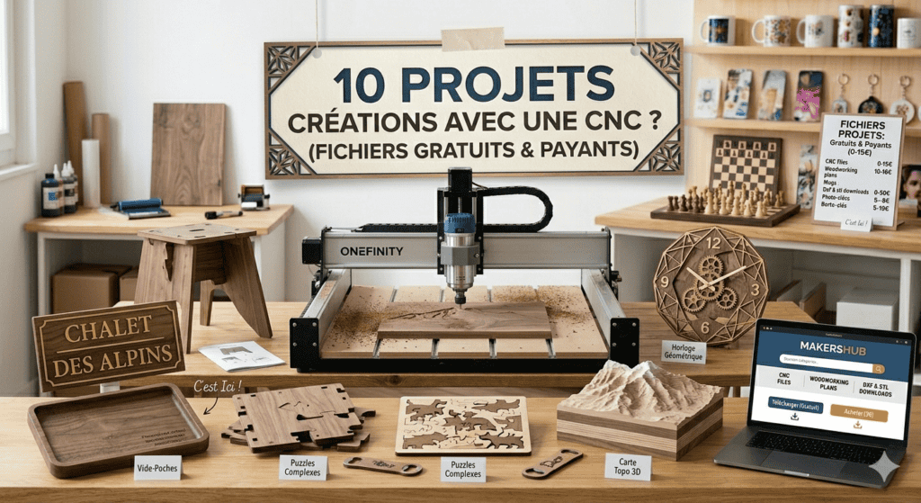 10 idées de projets créatifs à réaliser avec une cnc