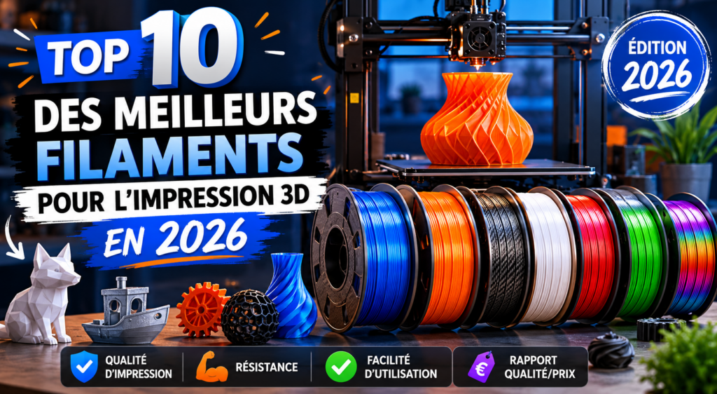Top10 des filaments3D
