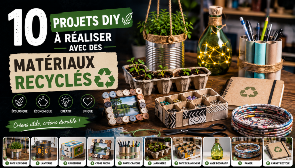 projets diy produits recycleés