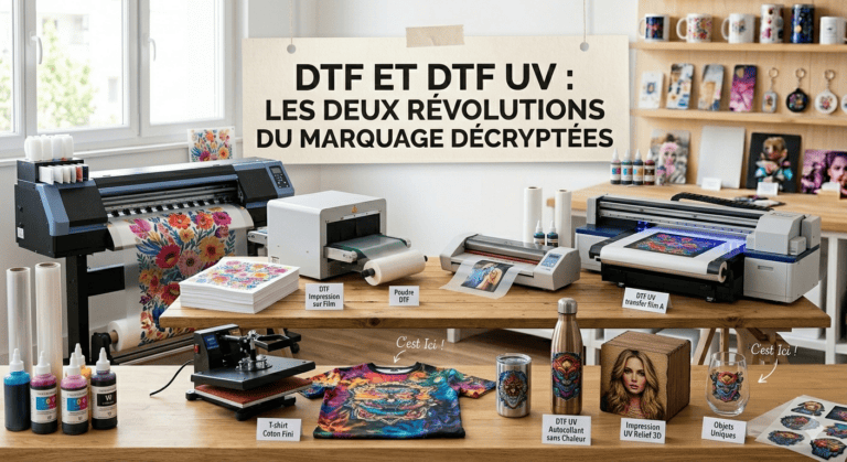 DTF et DTF UV : Les deux révolutions du marquage décryptées