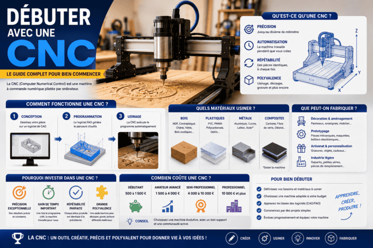 Débuter avec une CNC : qu&rsquo;est-ce qu&rsquo;une machine CNC et à quoi sert-elle ?