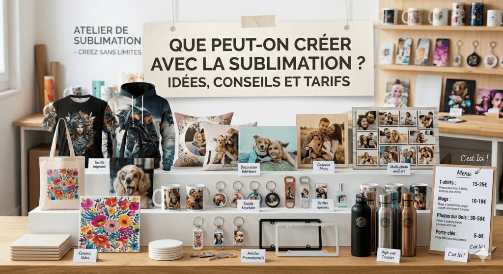 que peut on créer avec la sublimation idées, conseils et tarifs